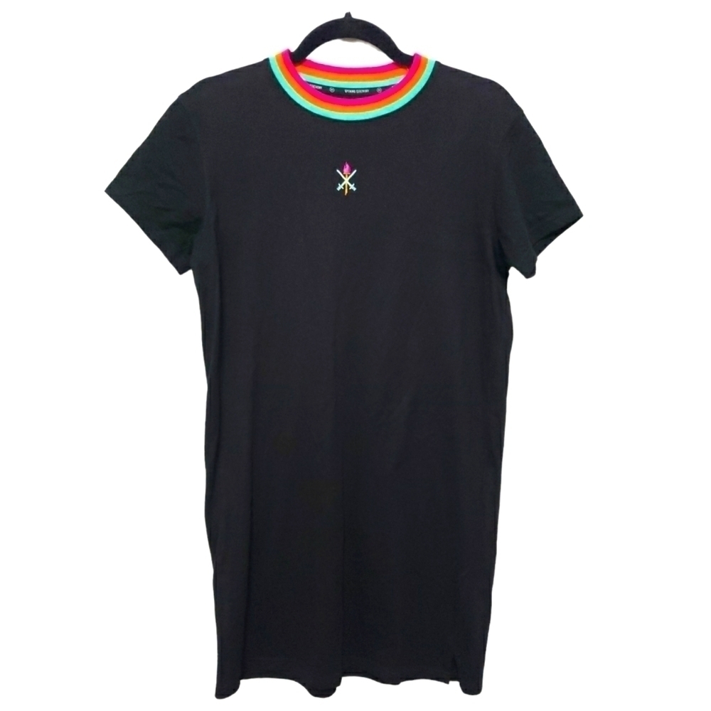 OPENING Ceremony Women's TShirt Dress, Color Black, Size XS